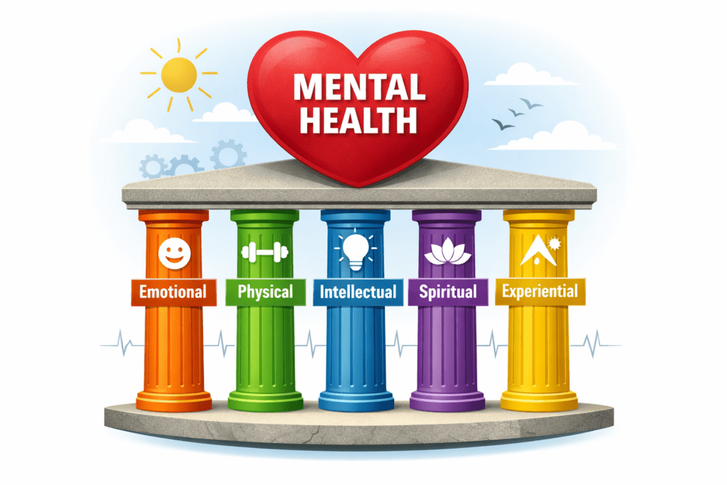 The 5 essential pillars of Intimacy Psychology and Mental Health.