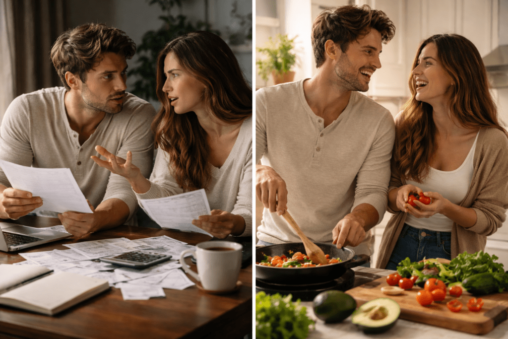 The transition from Early Marriage Conflicts to marital harmony.